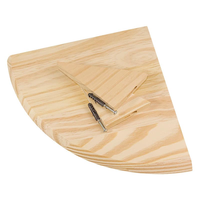 Prateleira de canto 25X34cm com Suporte parafusos e buchas