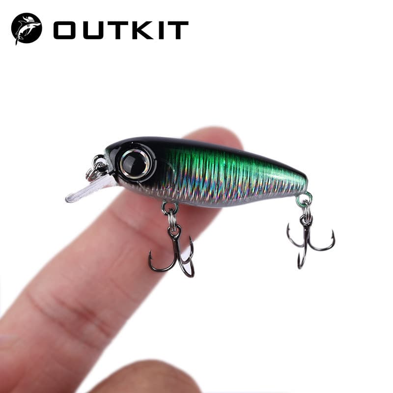 OUTKIT 2022 Novo Chegada Design Japonês Pequenas Iscas De Pesca Lure 3g 40mm Afundando Mini Isca Dura De Minhoca Para Robalo De Truta Empoleirado