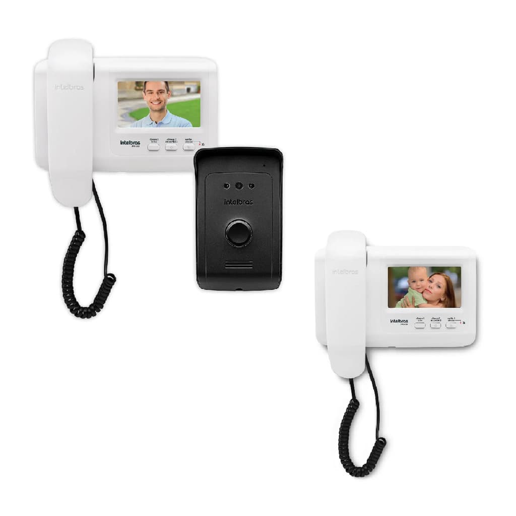 Kit Video Porteiro Intelbras 1010 + Monitor Extra