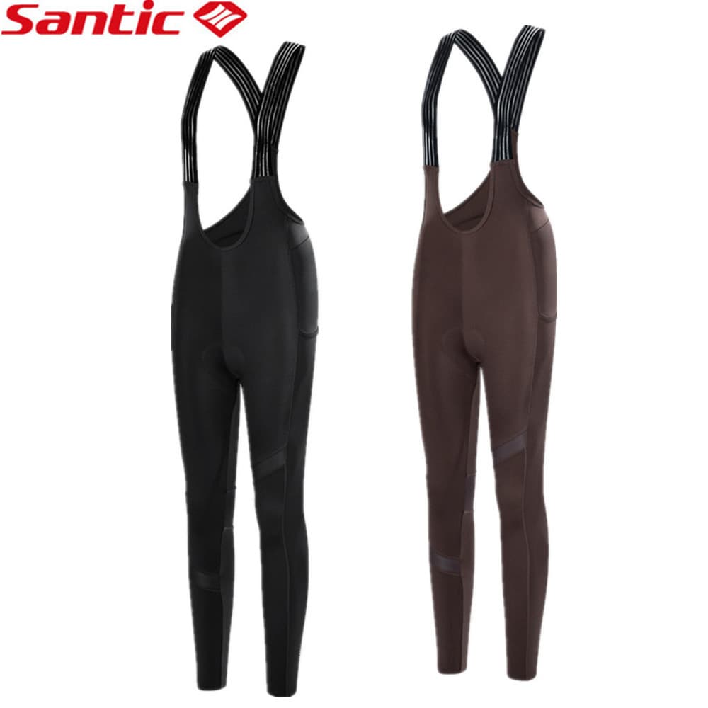 Santic Santic Santic Senhoras Primavera Verão Macacão Calças de Ciclismo Gaze Respirável Bicicleta Calças
