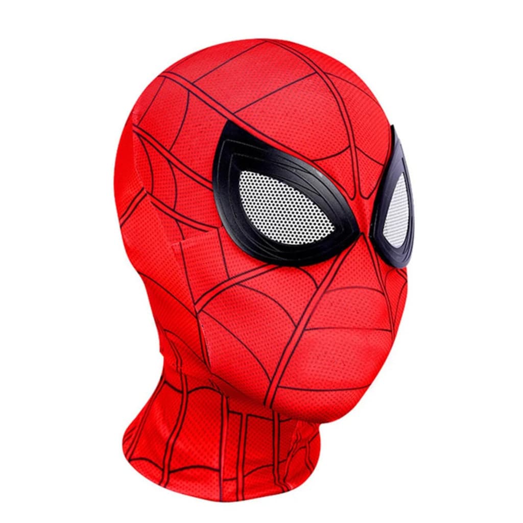 Máscara do Homem-Aranha em Poliéster para Adultos Crianças_B