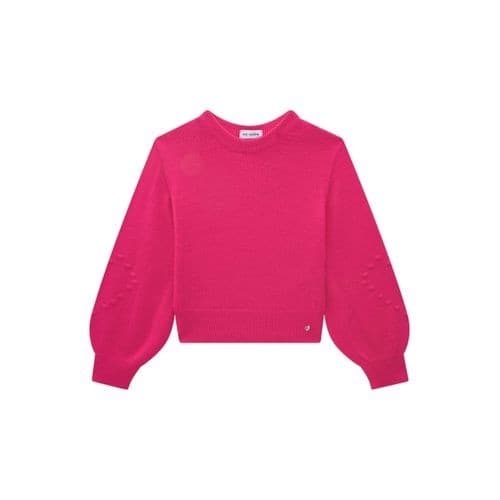 Blusão Boxy Tricô Pink