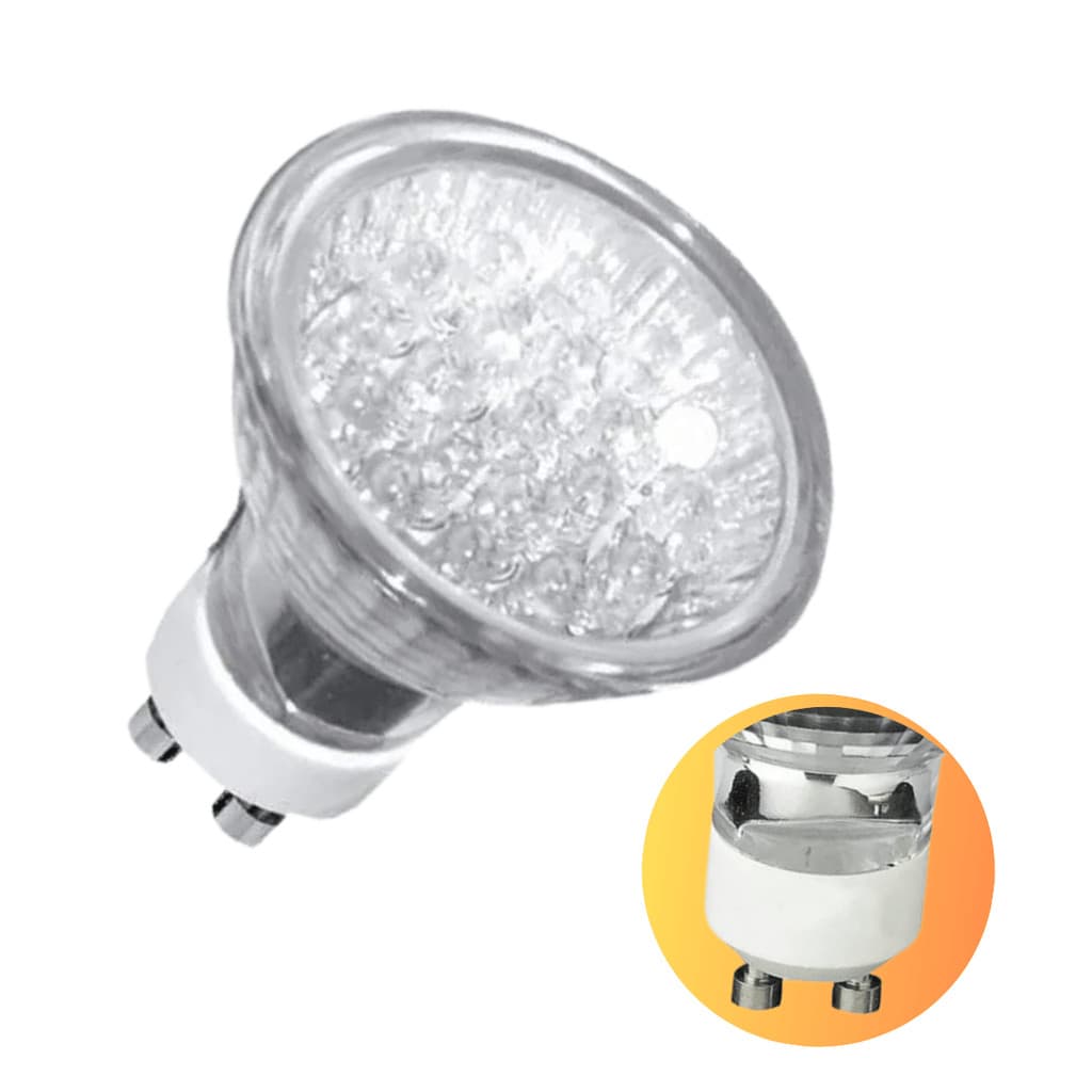 Lâmpada Dicróica De Led Gu10 1w Branco 3000k