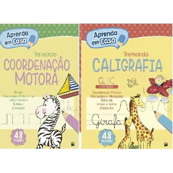 Kit Treinando a Caligrafia + Treinando a Coordenação Motora