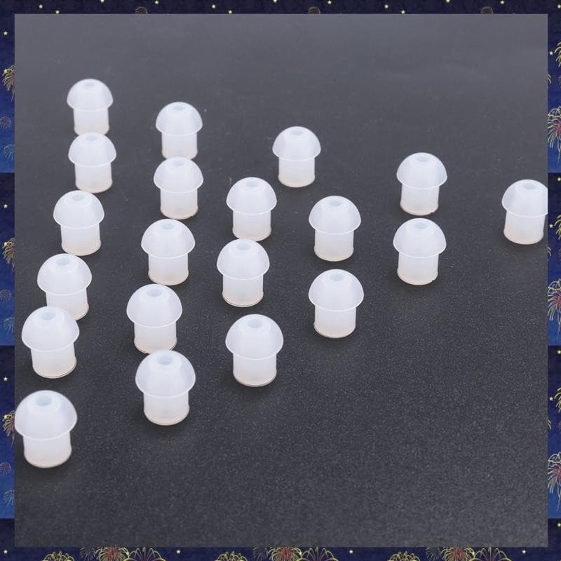 (Pwxs) 20pcs Fones De Ouvido Intra-Auriculares De Silicone Cogumelo Eartip Ear Bud Para Rádio Fone
