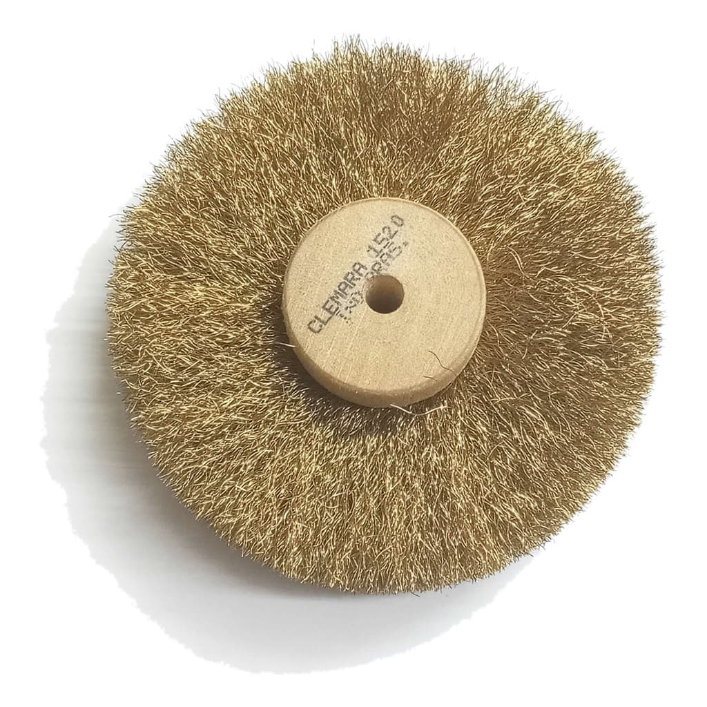 Escova De Latão Circular No 1520 Clemara Limpeza Joias Prata