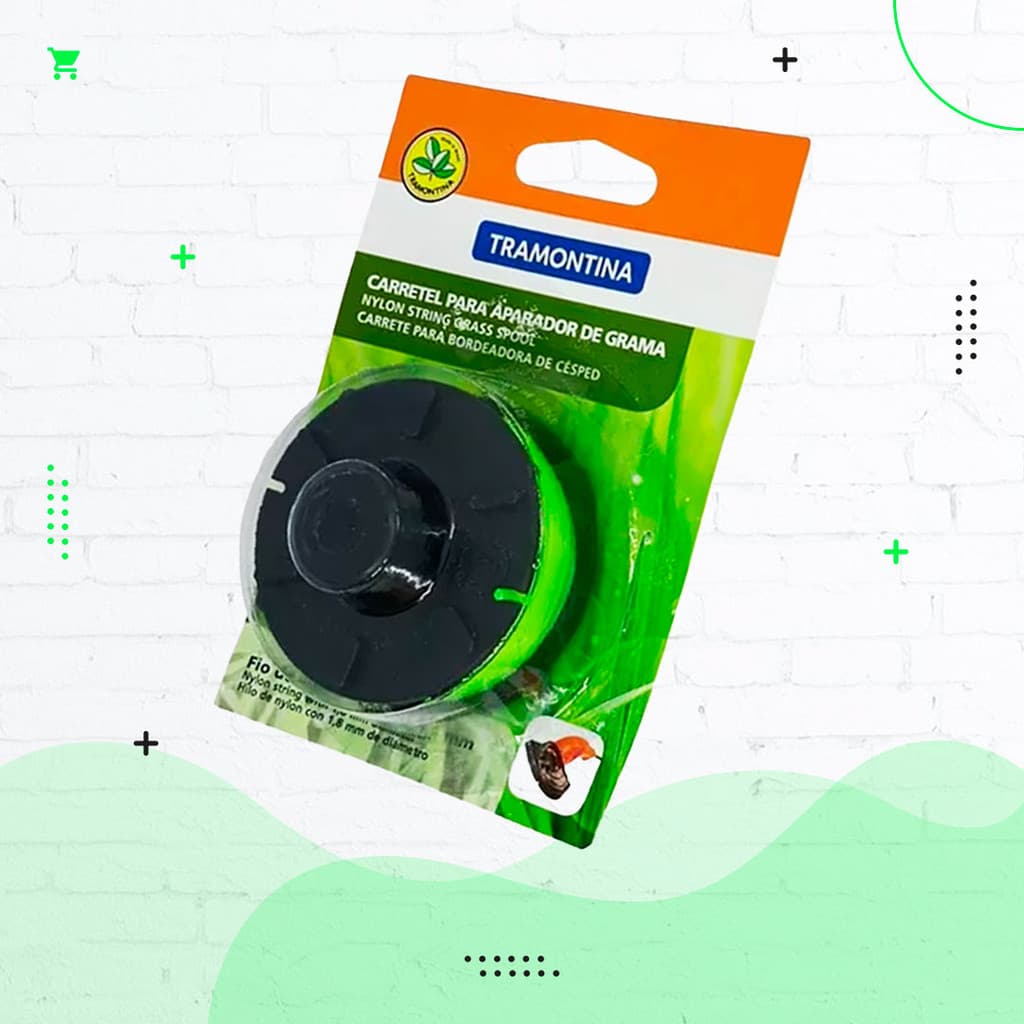 Carretel Nylon 8m de 1,8mm P/ Aparador de Grama - Tramontina
