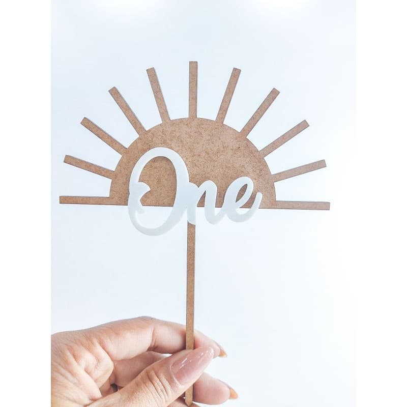 Topo de bolo mesversário em mdf One