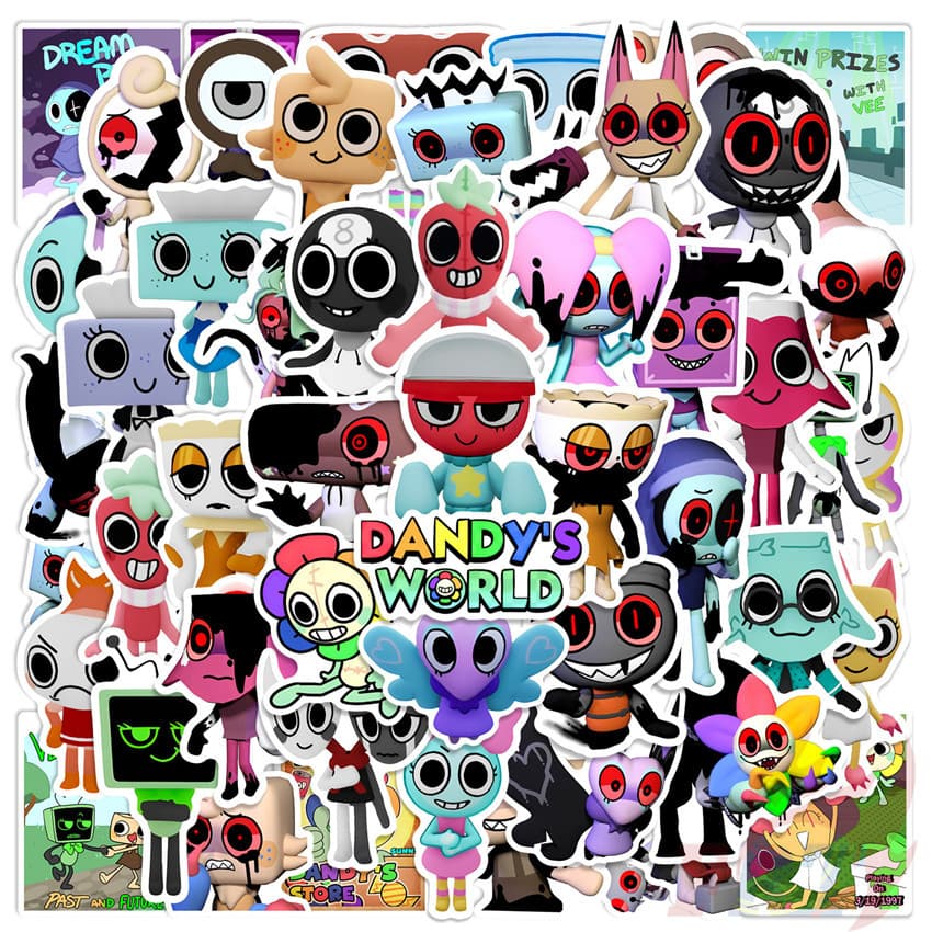 ❉ Adesivos Dandy's World Série 02 50 Pçs/Set Moda DIY Decalques Impermeáveis Doodle
