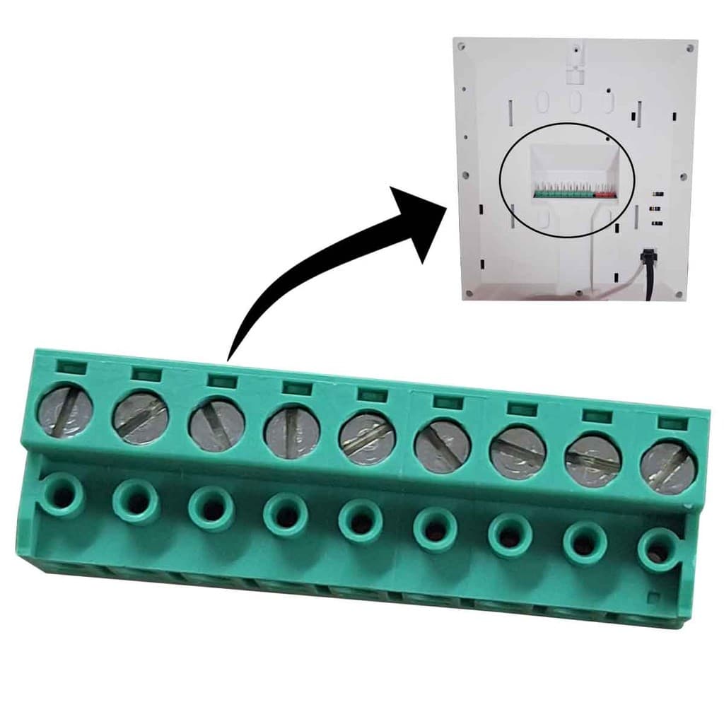 Subconjunto Borne Verde 9 Terminais Blc Para Video Porteiro Hdl