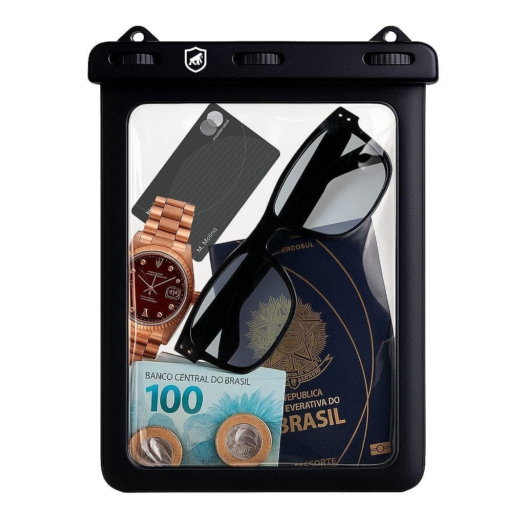 Bolsa à Prova d’Água com Alça Ajustável - Vertical - Ideal para Viagem, Praia e Piscina - Gshield