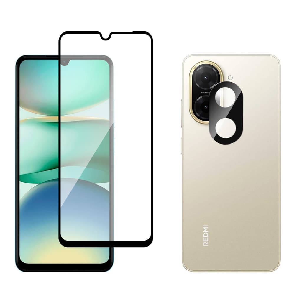 Película Vidro 3d + Película Câmera Vidro P/ Redmi A5 4G