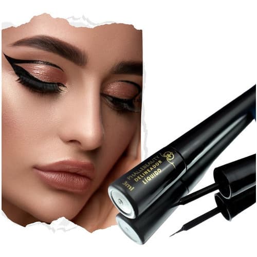 Delineador Liquido Preto - Phallebeauty