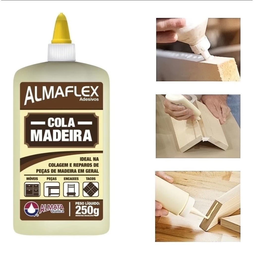 Cola Para Madeira MDF Almaflex 250GR