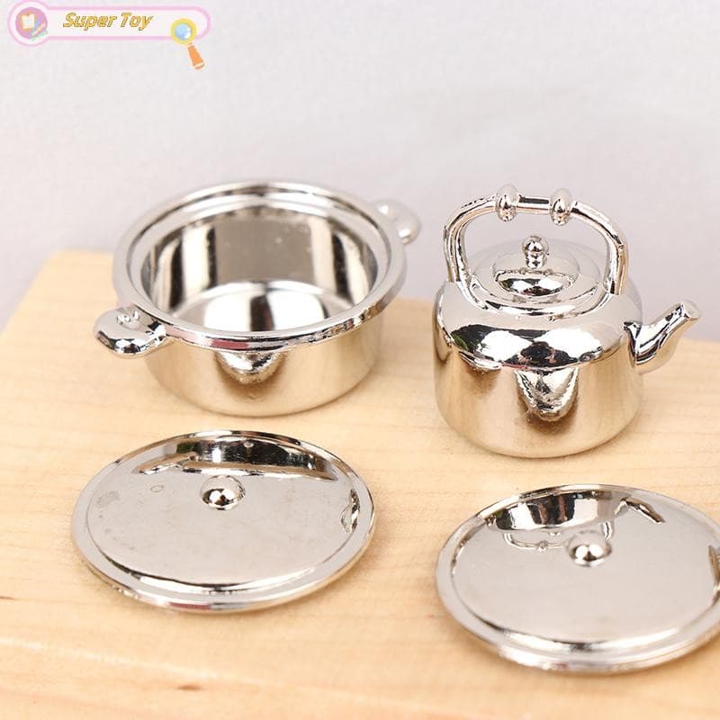 SUPERTOY 1/12 Casa De Bonecas Modelo De Utensílios De Cozinha Panela Espátula Decoração Quente