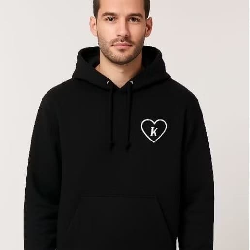 Blusa Moletom Canguru PERSONALIZADO Unissex COM A LETRA QUE VOCE ESCOLHER ENVIAR LETRA NO CHAT