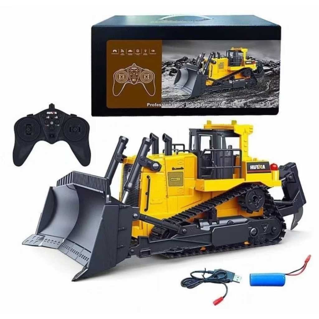 Trator Huina Truck Esteira 1554 Rc Bulldozer 9ch