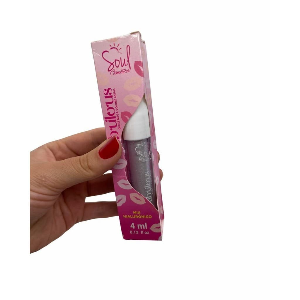 Gloss Mega Volume Lábial com brilho - Soul Cosmetics