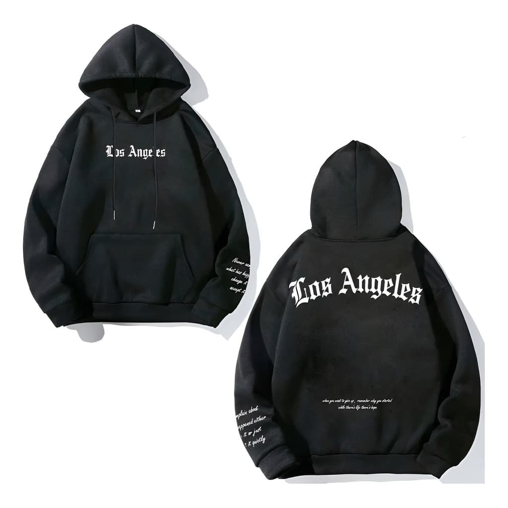 Blusa De Frio Moletom Algodão Los Angeles Streetwear City