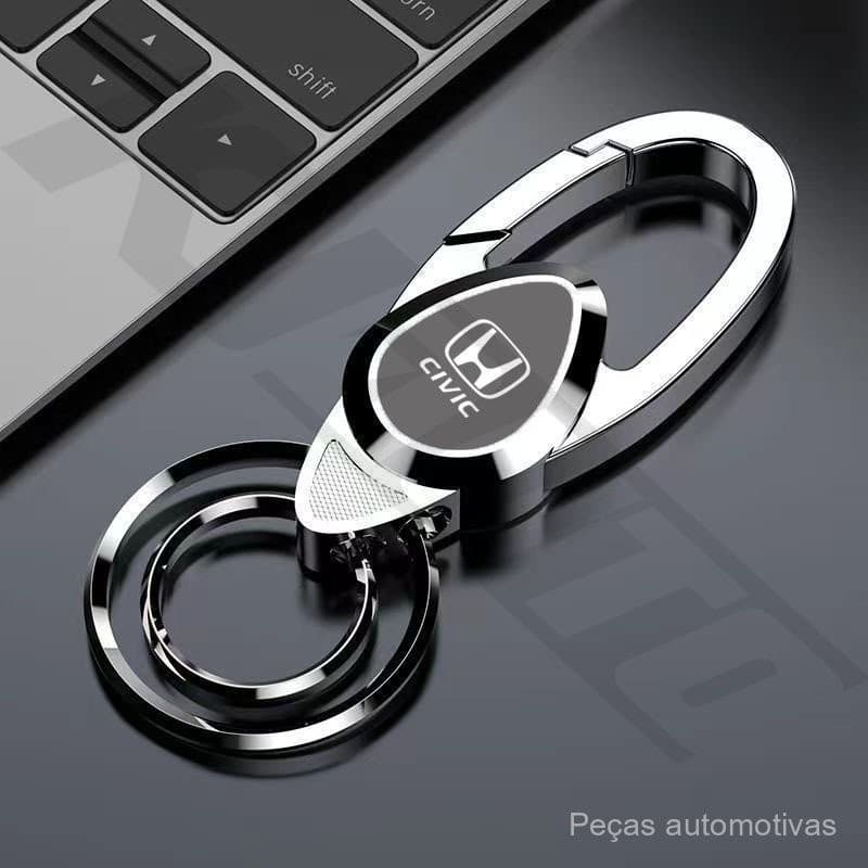Chaveiro de Metal Minimalista Honda Civic para Homens de Negócios Decoração de Chaveiro de Carro de Alta Qualidade 5641