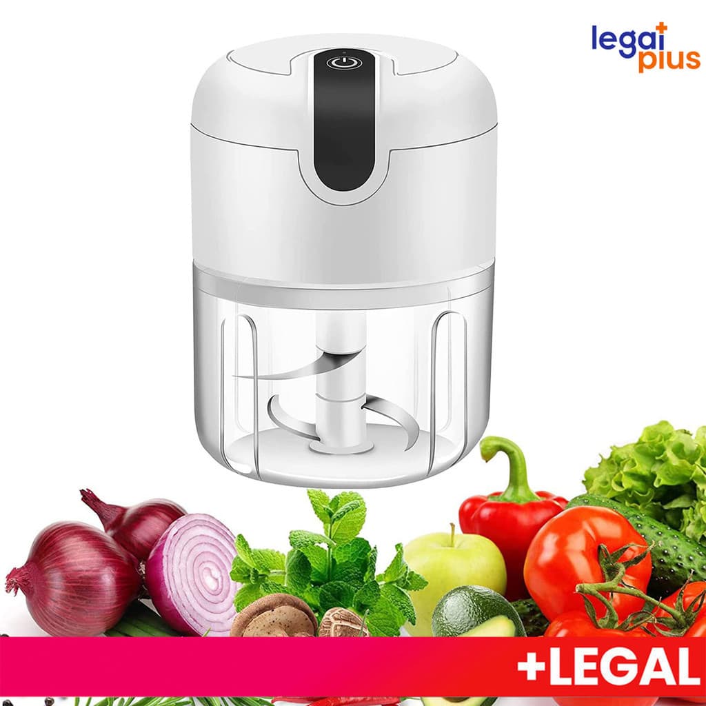 Mini Processador Moedor Elétrico Carne Vegetais Alho Fruta Amendoim Recarregável Usb Triturador De Alho