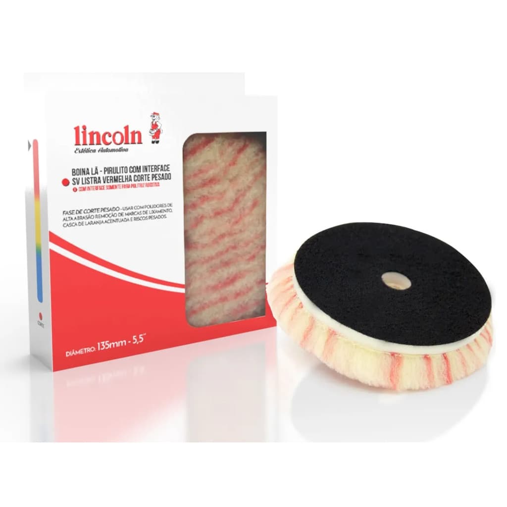 Boina Lã Pirulito 5,5" Lincoln Corte Pesado com Interface