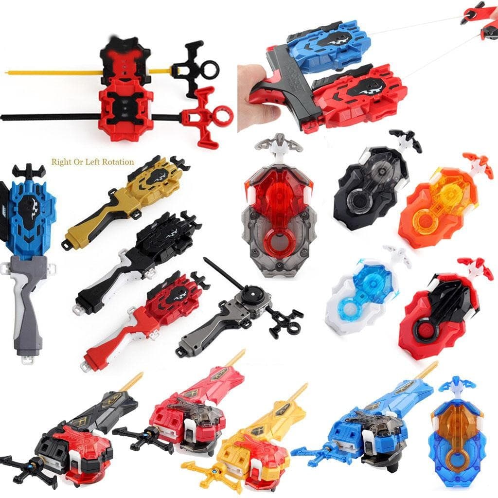 Piões Giroscópios Explosão Lançador Ripcord String Starter Giroscópio Brinquedos