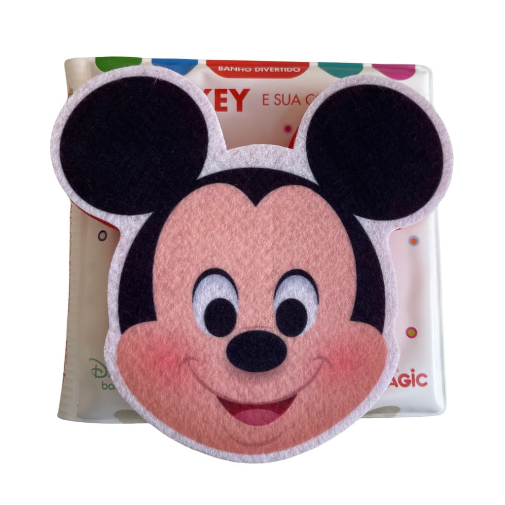 Disney Baby MICKEY E SUA COR FAVORITA Livro + Esponja Banho Impermeável Colorido Interativo