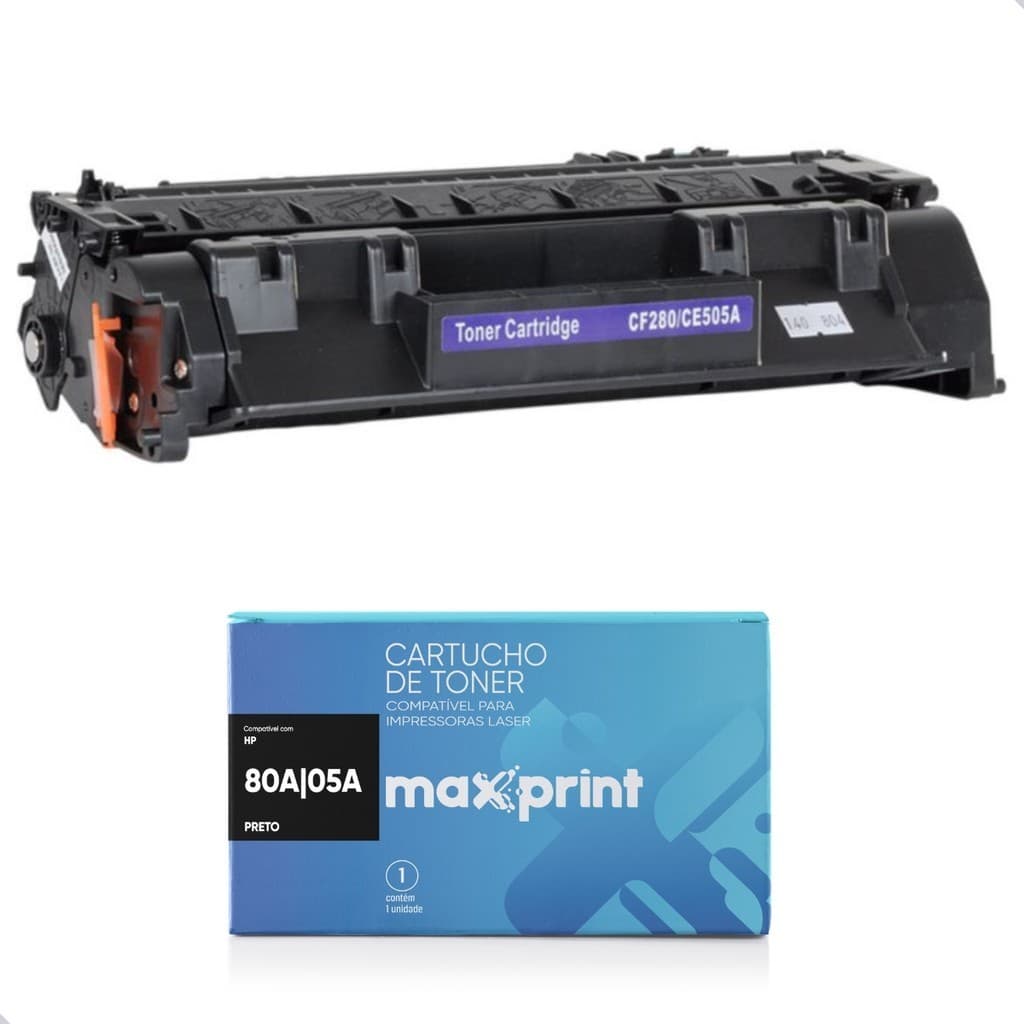 Toner Compatível Com 80A Cf280A 05A CE505A LaserJet 400 M401 425 2035 2050 2055 Rende 2700 Cópias