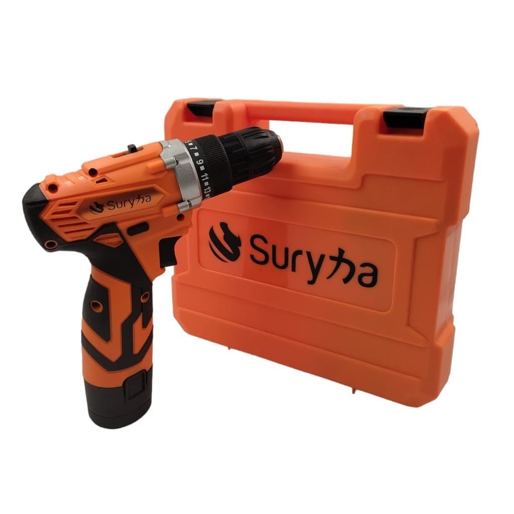 Parafusadeira Suryha 2 Baterias 12v Com Acessórios Original