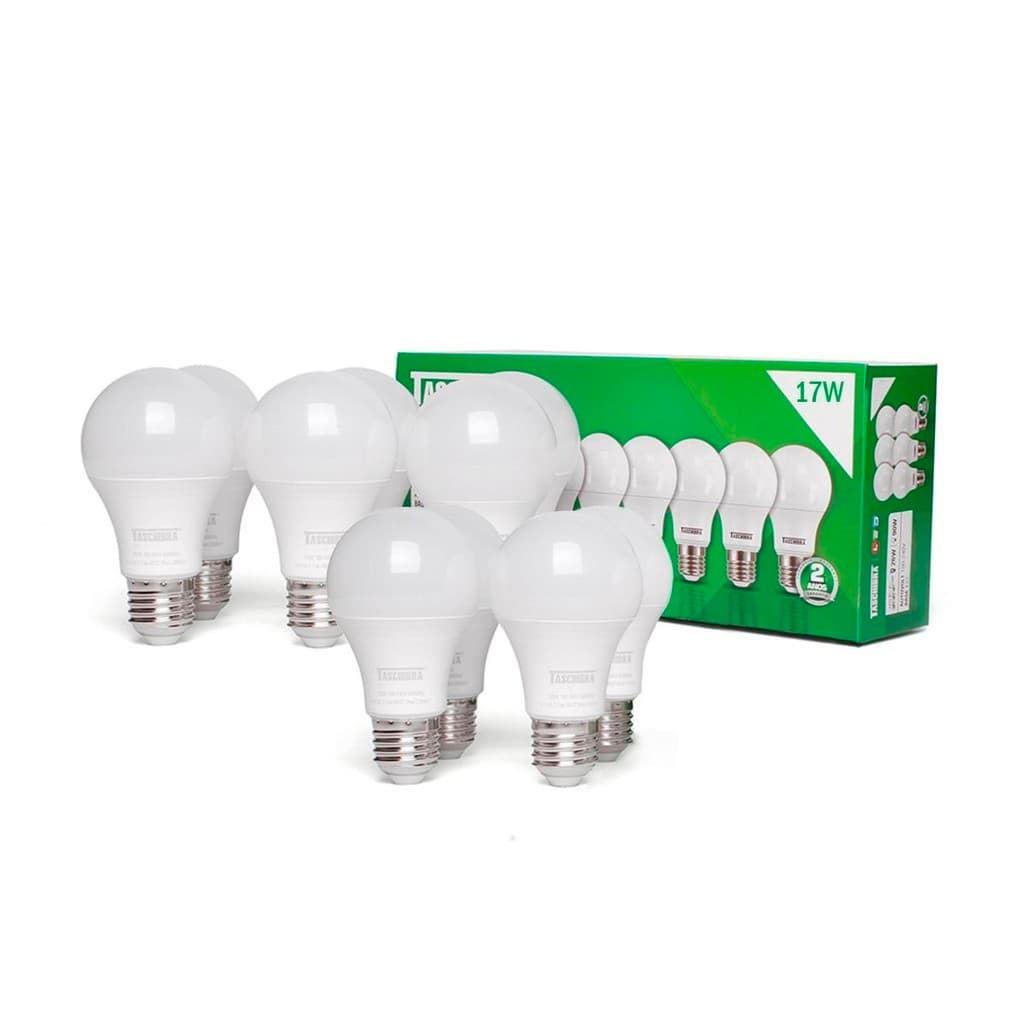 Kit 10 Lâmpadas Led Bulbo 17W Perâ E27 Bivolt (6500K Frio - 4000K Neutro - 3000K Quente)