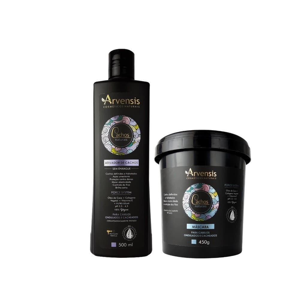 Kit Cachos Arvensis Cr. Ativador + Mascara Ond. e Cacheados
