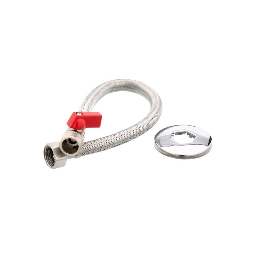 Engate Rabicho Flexível Aço Inox C/registro P/vazão 1/2x60cm