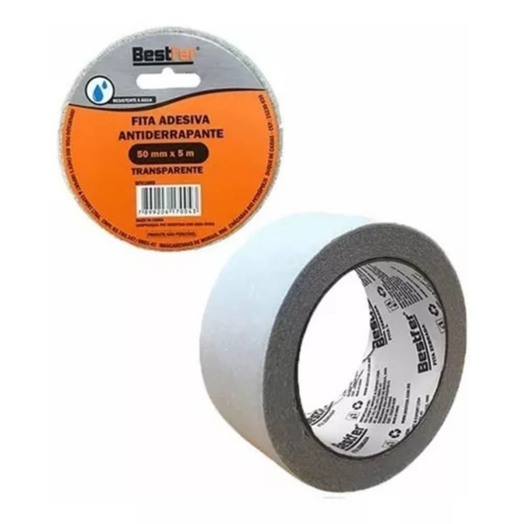 Fita Antiderrapante Para Áreas Úmidas Piso Interno E Externo  50MMx5M