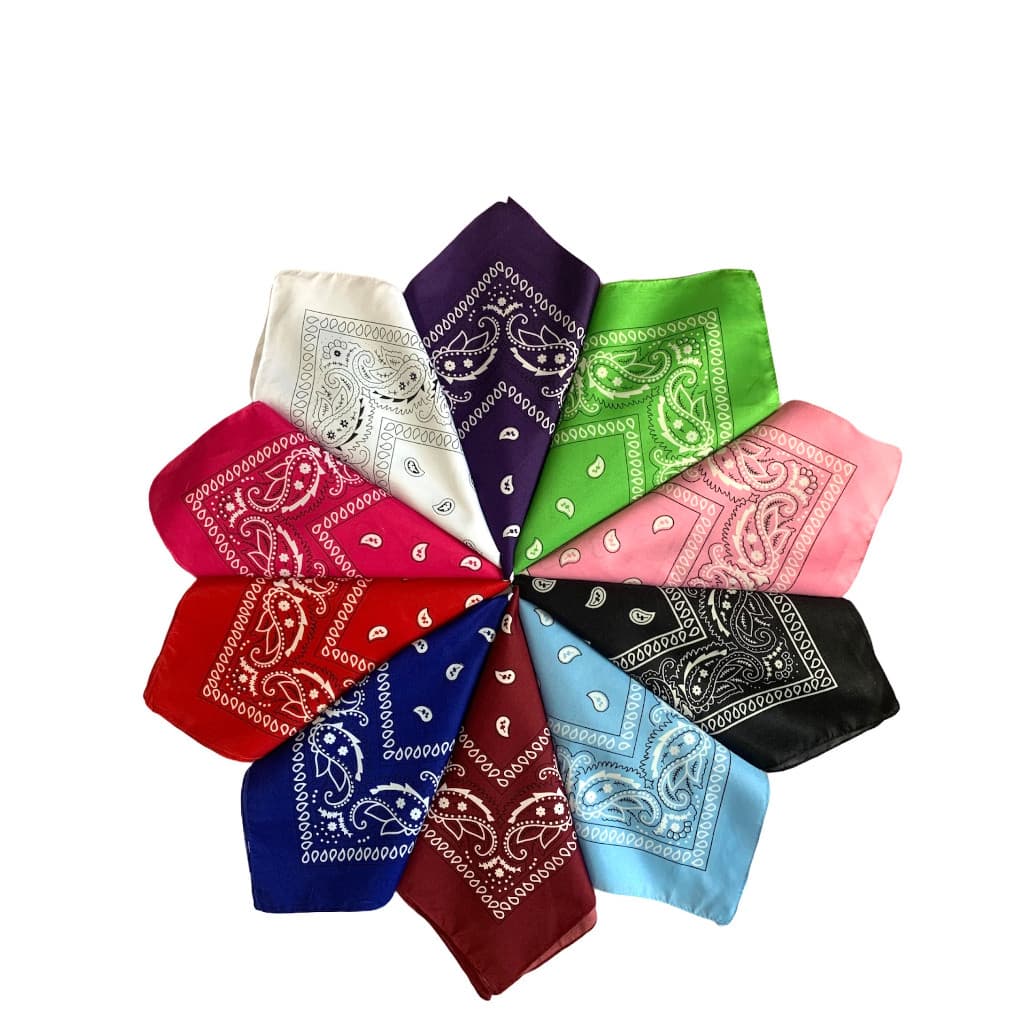 Kit Revenda c/12 Bandanas Para Cabelo Estampa e Cores Sortidas atacado renda extra