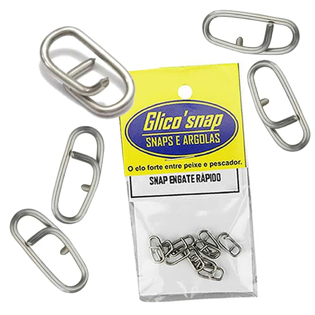 Snap Glico Engate Rápido p/ Iscas Artificial Escolha Modelo