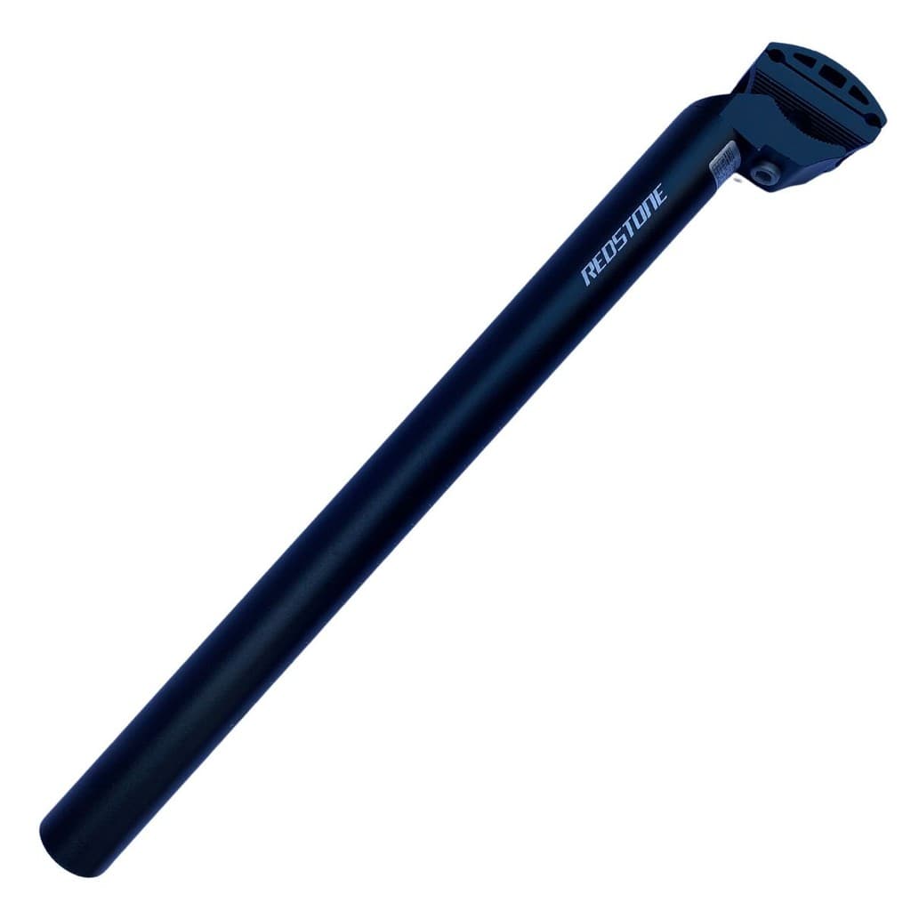 Canote Selim Alumínio Bike 31.6x400mm Redstone Preto Prata