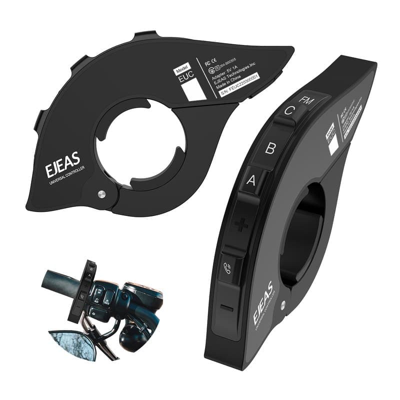 Controle Remoto de Guidão Moto Ejeas EUC Do Intercomunicador V6 PRO+ Q7 Q8 V7 MS8 V4 plus E1+