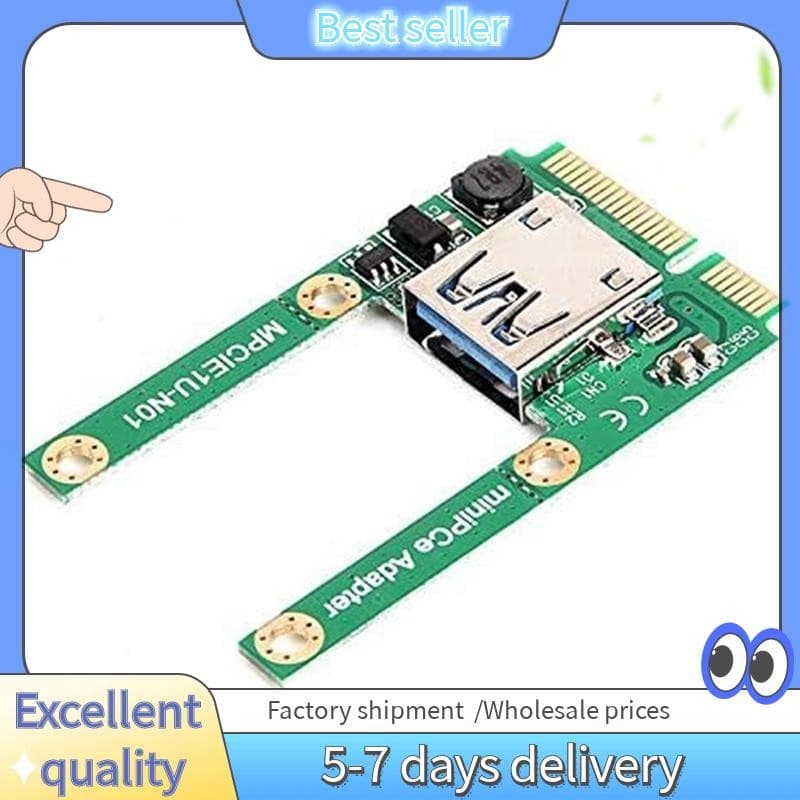 Mini Placa Adaptadora PCI-E Para USB3.0 PCIe Adaptador USB 3.0 , Adequada Notebooks
