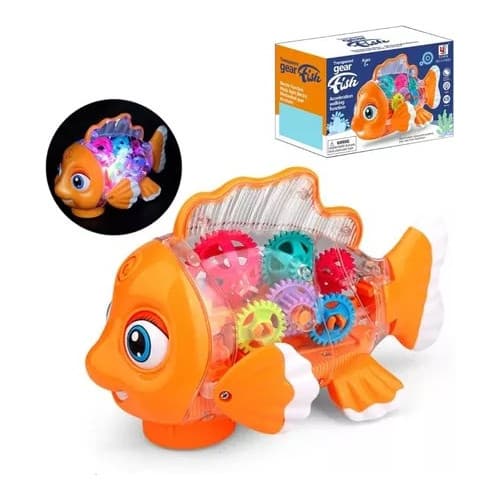 Brinquedo Trem Peixinho Nemo  Infantil Luz Som Bate Volta