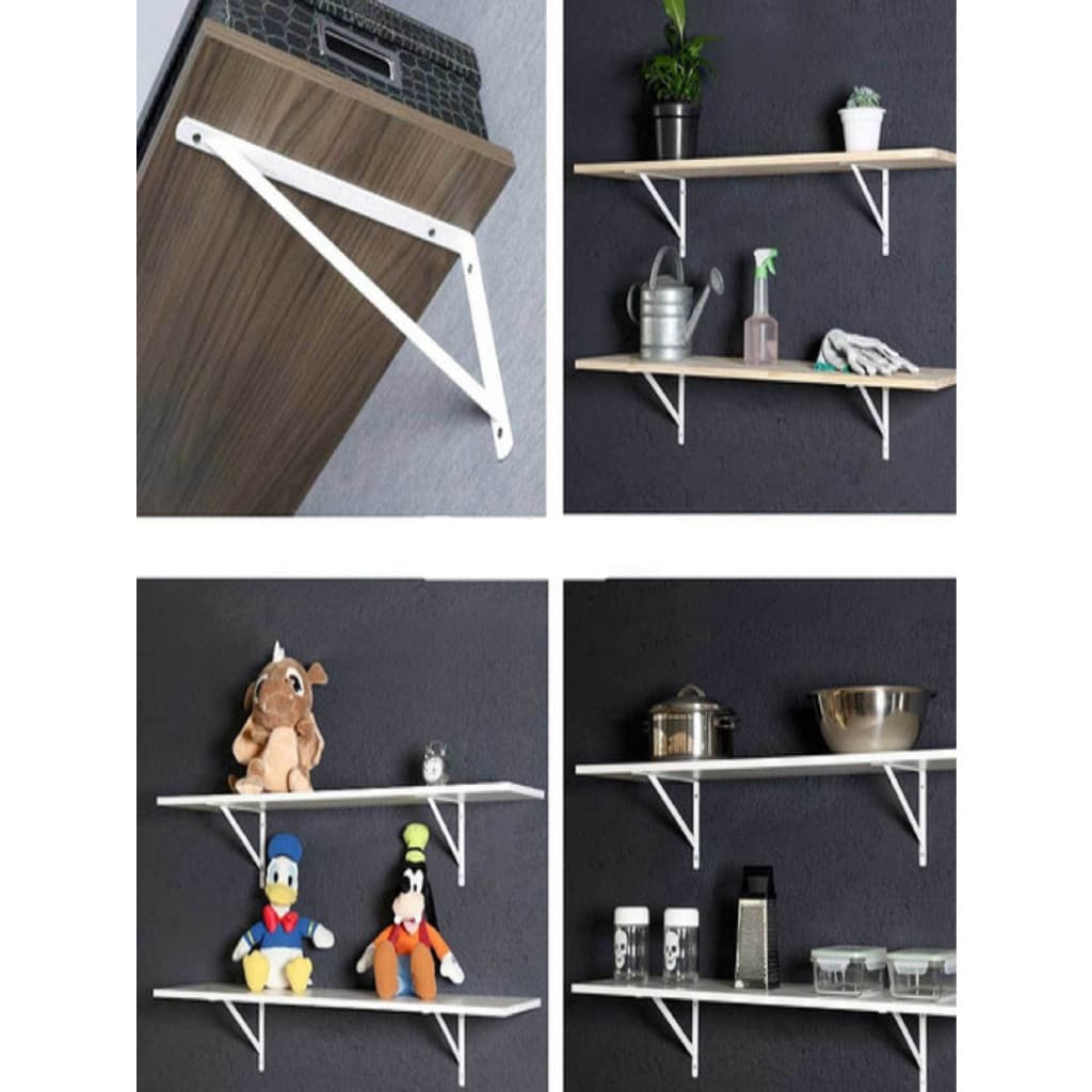 Cantoneira Suporte para Prateleira Mão Francesa Branco 15cm Suporte 30x20x5 Multiuso Universal universal