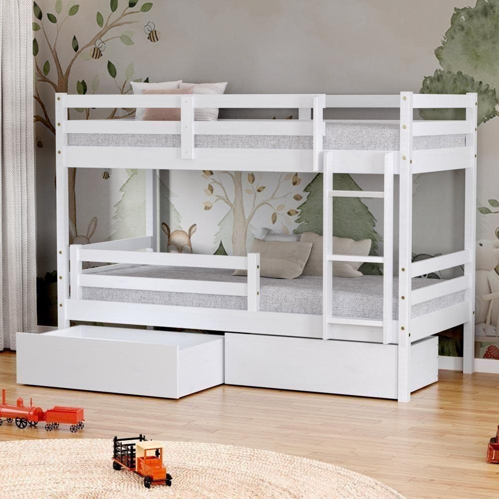 Beliche Infantil Slim 2 Gavetas Grade Branco