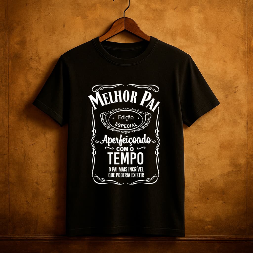 T-shirt Camiseta Camisa Básica Melhor Pai unissex Eu tenho um super pai dia dos pais tendência Algodão Envio Rapido