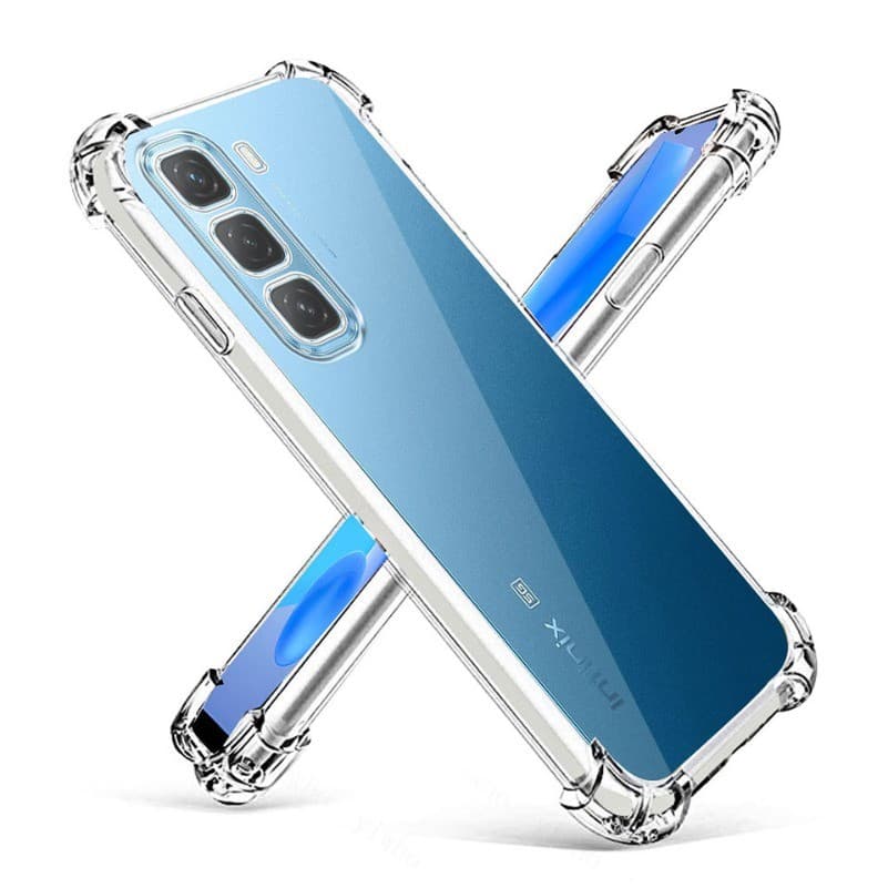 Capa De TPU Macia Transparente Para Infinix Hot 50i 60i 50 60 Pro Plus Smart 10 4G 5G Quatro Cantos À Prova De Choque Re