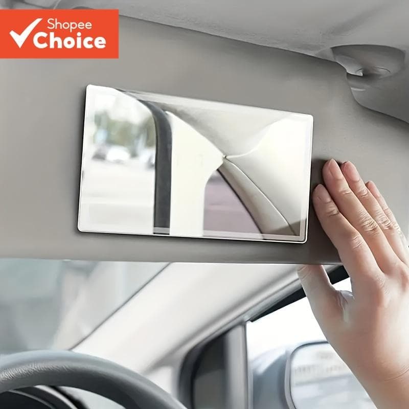 Espelho De Maquiagem Para Viseira Solar De Veículo Com Função Dupla Preparação E Decoração De Carro , Design Retrovisor
