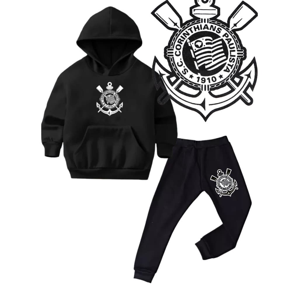 CONJUNTO MOLETOM INFANTIL PODEROSO TIME