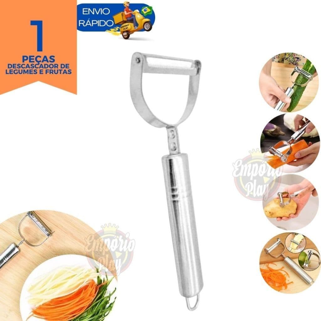 Descascador De Legumes Frutas Verduras Em Aço Inox Profissional