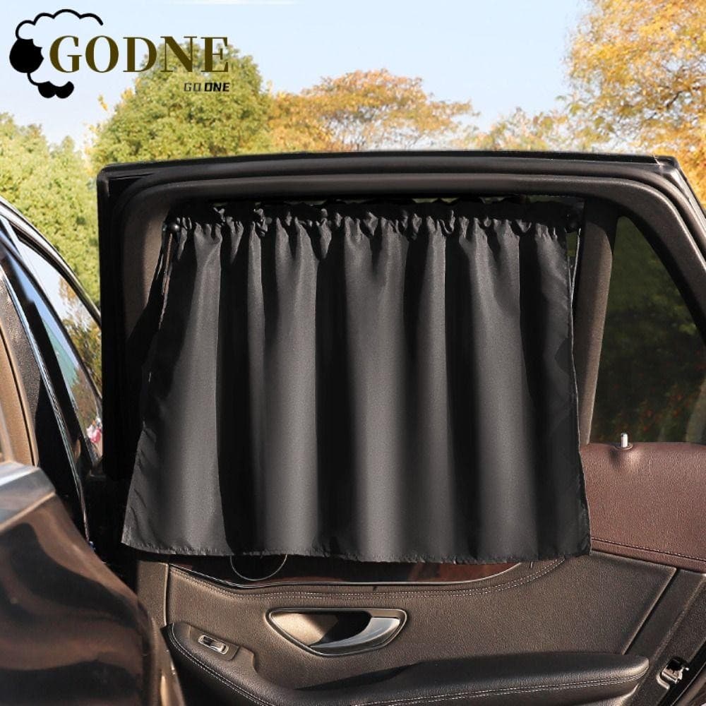 Cortina De Ventosa GODNESSFO , Para Crianças , Bebês , Proteção UV , Janela De Carro , Guarda-Sol Preto
