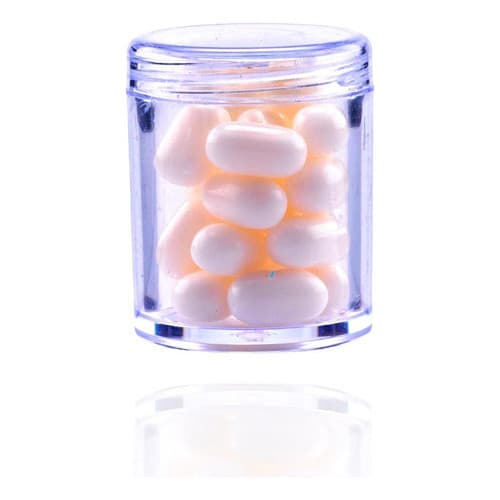 Potinhos Acrílico C/ Tampa P/ Amostras de Creme Brindes 10ml Promo Brindes Glitter