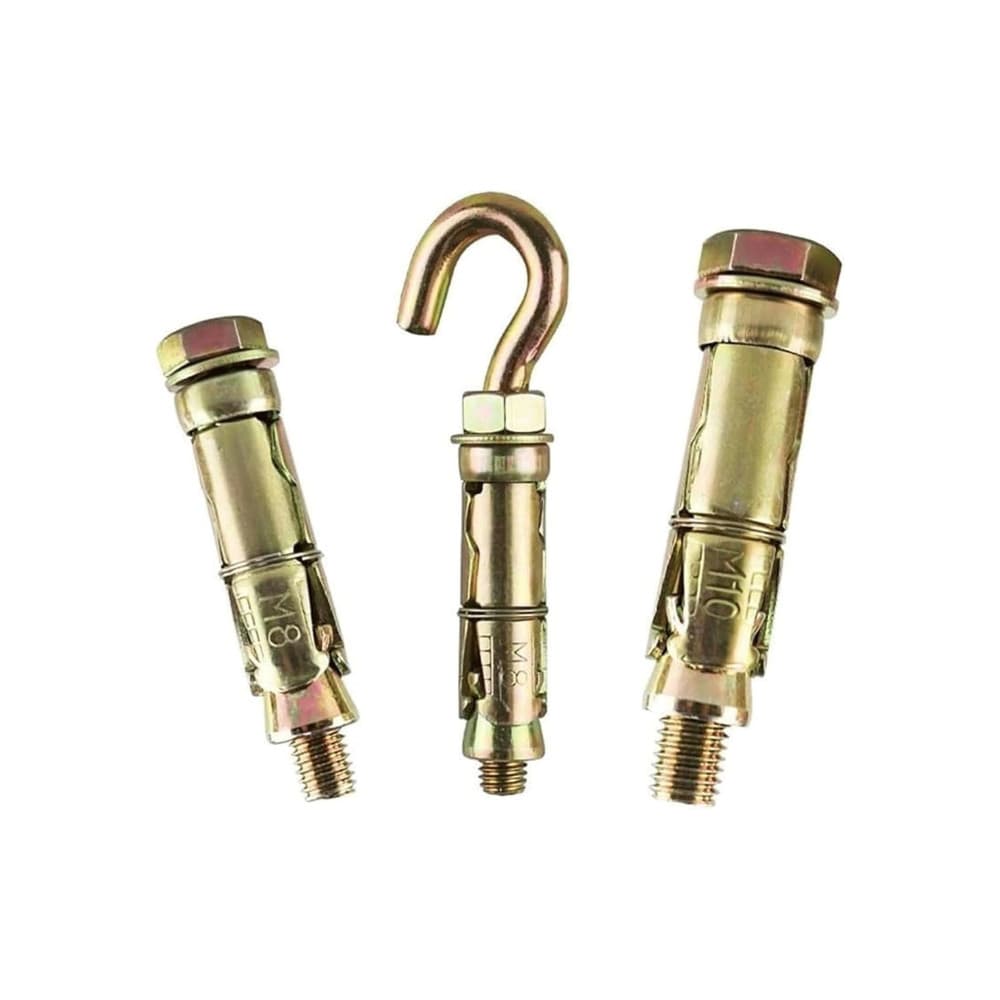 Parafusos Chumbador de Expansão com Gancho e Pino Roscado Fixação Pesada Aço Zincado M6/M8/ M10 /M16